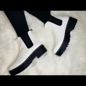 White booties